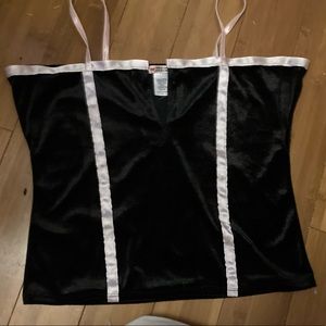 silk and velvet tank